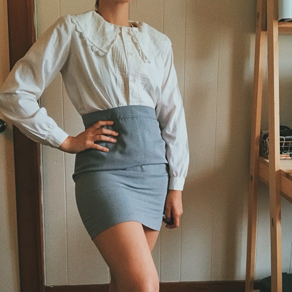 90’s VTG Blouse Lace Collar